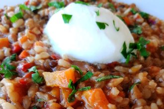 Φακόρυζο με κριθάρι και σιτάρι