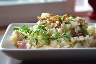 Ριζότο με κοτόπουλο και παρμεζάνα