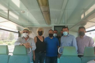 Μάρκου και Αναγνωστοπούλου στο τρένο με Παππά