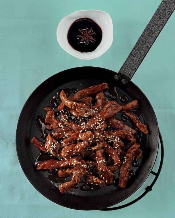 Φιλετάκια μοσχαρίσια με ιαπωνική σάλτσα