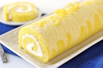 Ρολό κέικ με κρέμα λεμόνι