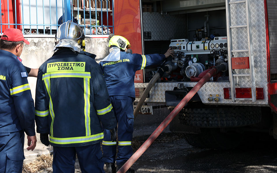 Κάτω Αχαΐα: Στις φλόγες τυλίχθηκε φορτηγάκι (ΒΙΝΤΕΟ)