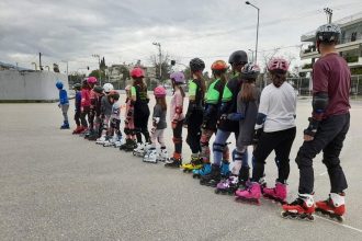 Εκδήλωση αγωνιστικών πατινιών στα Βραχνέικα