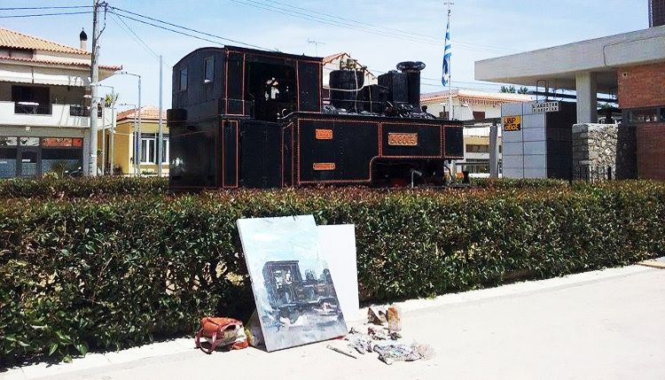 «Εργαστήρια Ζωγραφικής στο σταθμό του οδοντωτού στο Διακοπτό»