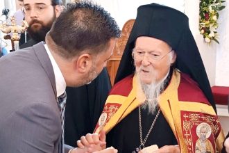 Συνάντηση του Σπύρου Σκιαδαρέση, με τον Οικουμενικό Πατριάρχη