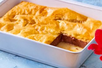 Γαλακτομπούρεκο με σοκολάτα