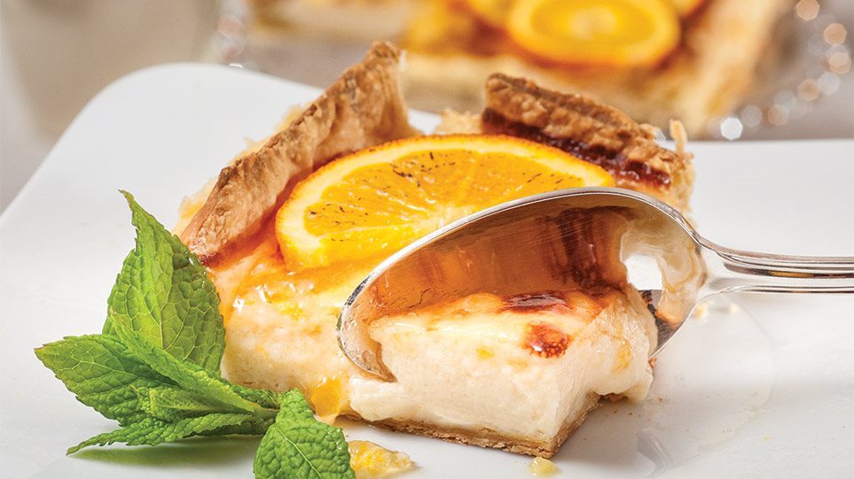 Γαλατόπιτα µε μαρμελάδα πορτοκάλι