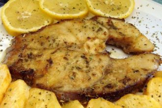 Γαλέος με μουστάρδα και θυμάρι