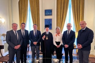 Η Χριστίνα Αλεξοπούλου συναντήθηκε με τον Οικουμενικό Πατριάρχη κ.κ. Βαρθολομαίο στο Παρίσι