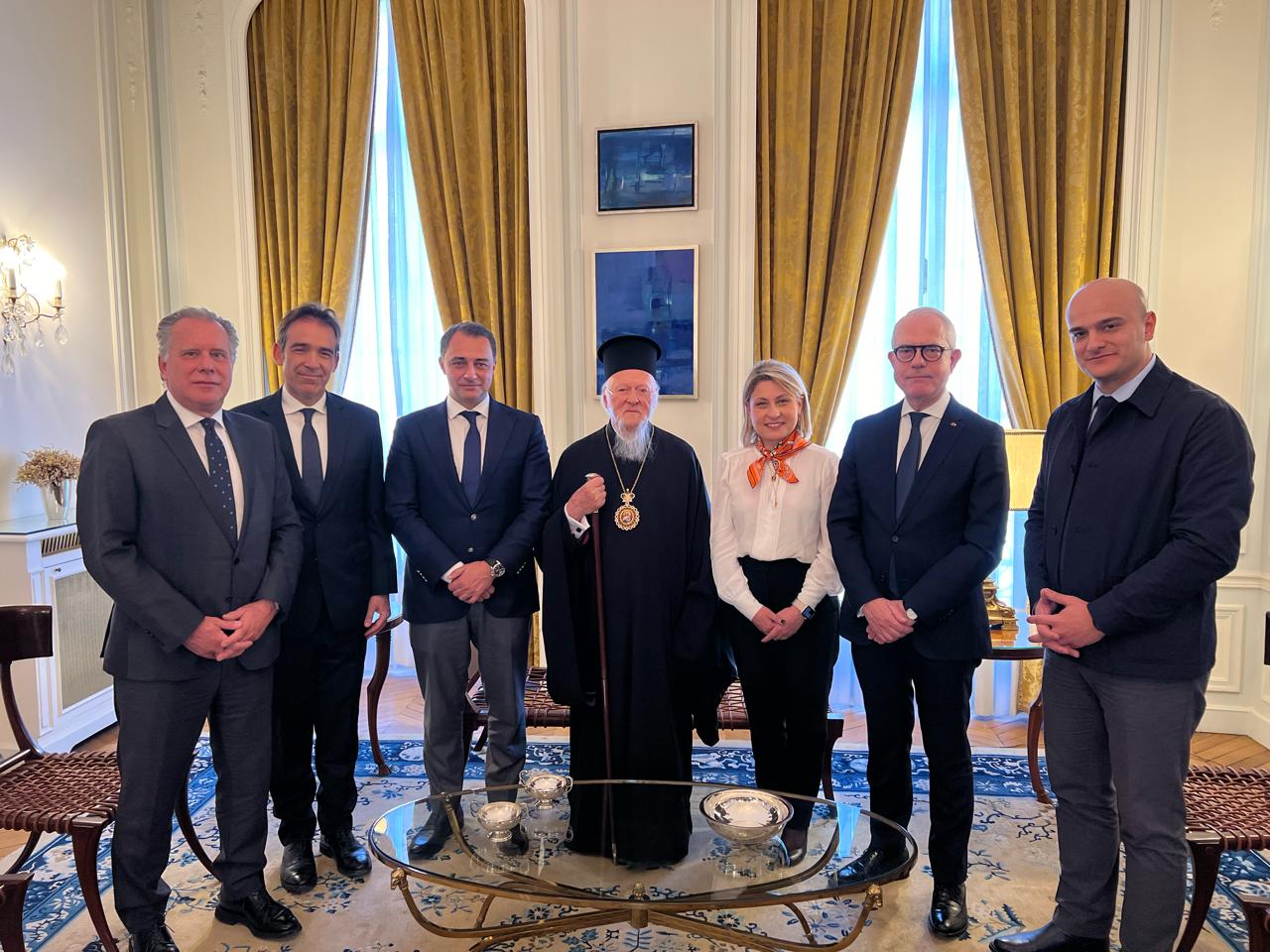 Η Χριστίνα Αλεξοπούλου συναντήθηκε με τον Οικουμενικό Πατριάρχη κ.κ. Βαρθολομαίο στο Παρίσι