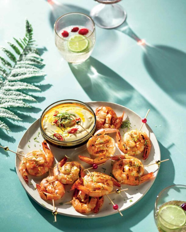 Γαρίδες με πικάντικη σάλτσα