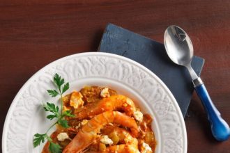 Γαρίδες σαγανάκι