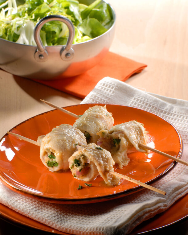 Γεμιστές γλώσσες σαγανάκι