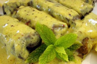 Γιαπράκια με κιμά και αυγολέμονο