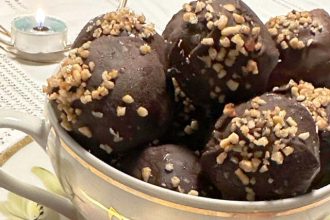 Σοκολατάκια κάστανο - φουντούκι