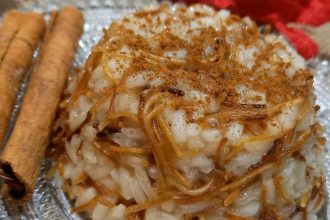 Γλυκό αντζέμ πιλάφι με κανέλα