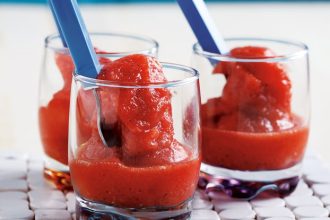 Γρανίτα φράουλα χωρίς ζάχαρη