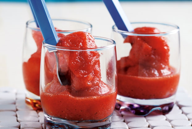 Γρανίτα φράουλα χωρίς ζάχαρη