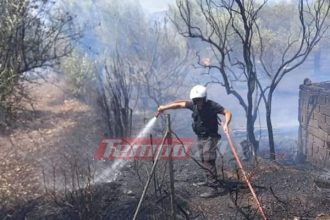 Ο Αστυνομικός της ομάδας ΔΙΑΣ ρίχτηκε στη μάχη με τις φλόγες