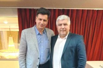 Ο Πέτρος Ψωμάς με τους Δημάρχους Ιωαννίνων και Πρέβεζας