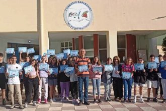 Βραβεύσεις του Γυμνασίου Σαραβαλίου για το πρόγραμμα eTwinning που υλοποίησε τη σχολική χρονιά 2023 - 2024