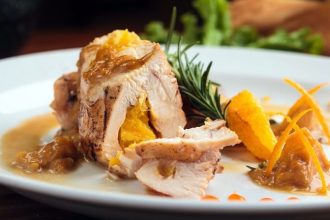 Γαλοπούλα με πορτοκάλι