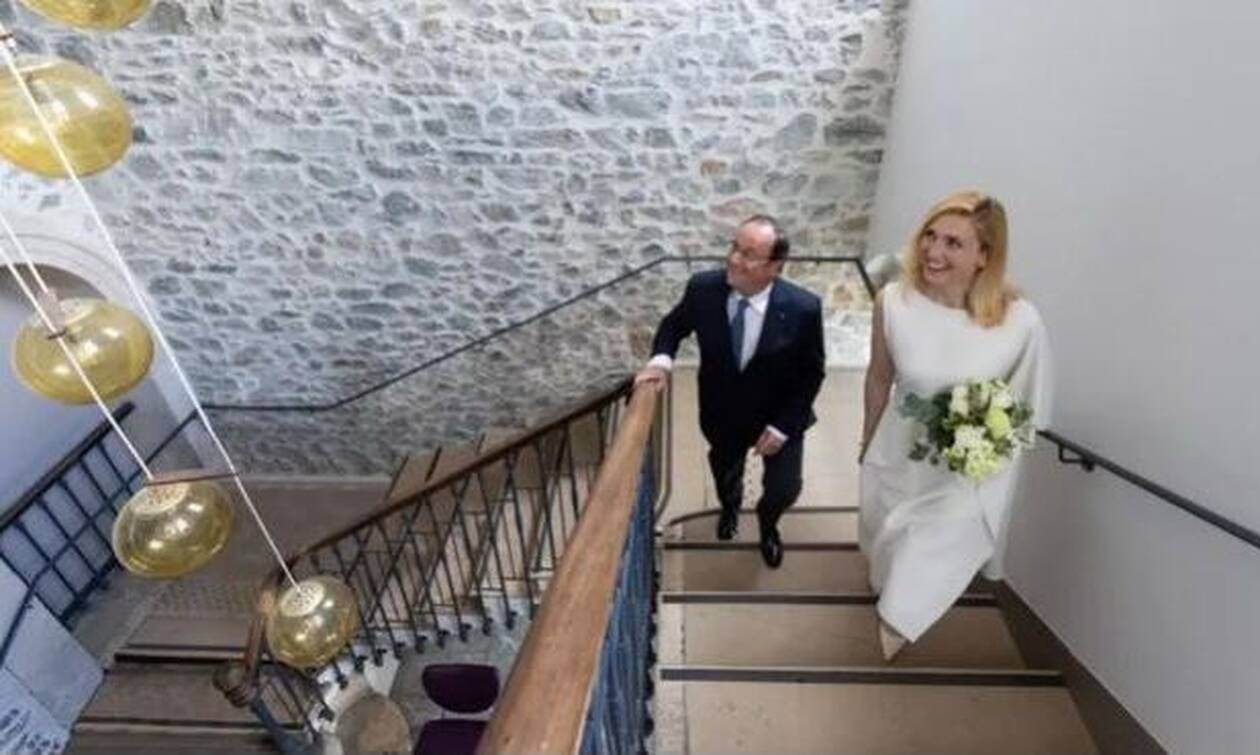 Φρανσουά Ολάντ: Γαμπρός στα 67 του για πρώτη φορά - Παντρεύτηκε την ηθοποιό Ζιλί Γκαγιέ