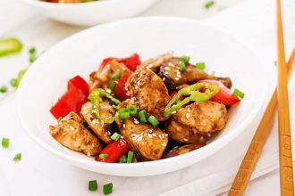 Ζουμερό κοτόπουλο με σάλτσα σόγιας στο air fryer