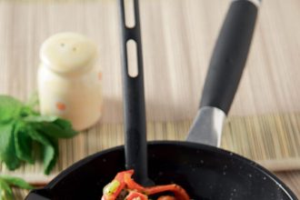 Τηγανιά κοτόπουλο με σάλτσα δυόσμου