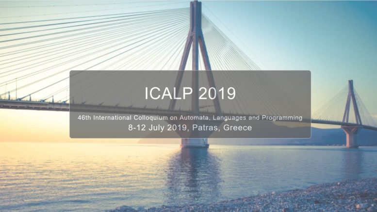 Πάτρα: Από σήμερα το Ευρωπαϊκό Συνέδριο Θεωρητικής Πληροφορικής «ICALP 2019»