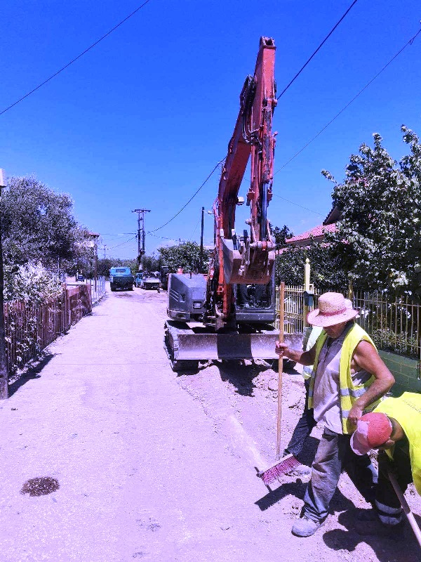 Συνεχίζεται η κατασκευή του εσωτερικού αποχετευτικού δικτύου στο Διακοπτό