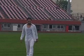 Έκανε ...ζέσταμα στο γήπεδο της Παναχαϊκής ο Χρήστος Μάστορας ΦΩΤΟ