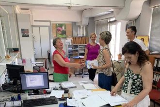 Ασπασία Ρηγοπούλου: Επισκέψεις σε ΔΕΗ, ΔΟΥ, Μέριμνα και Κωνσταντοπούλειο - ΦΩΤΟ