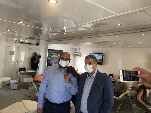 Ο Ιάσονας Φωτήλας στη δράση εθελοντικής αιμοδοσίας στο Εθνικό Κλειστό Γυμναστήριο «Δημήτριος Τόφαλος»