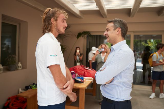 Στον ημιτελικό Τσιτσιπά - Φέντερερ ο Μητσοτάκης