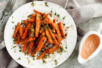 Ψητά καρότα με παρμεζάνα