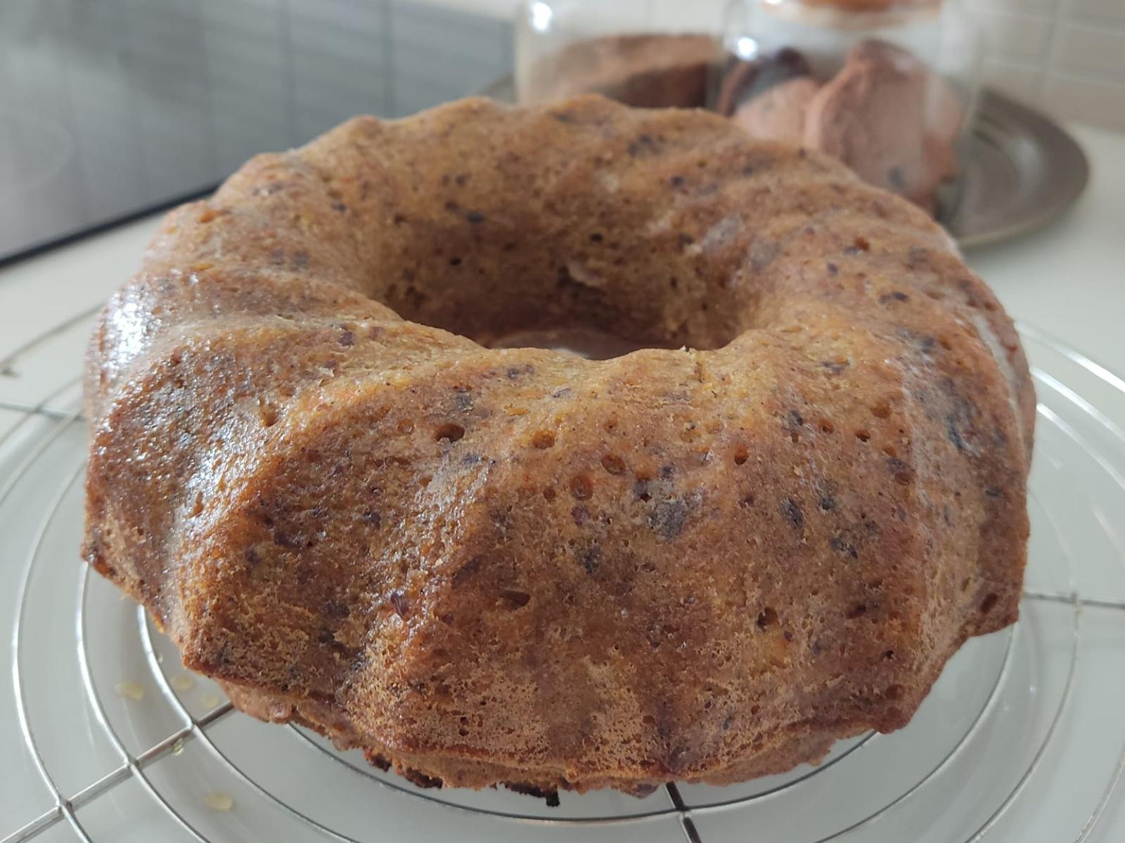 Κέικ καρότου χωρίς ζάχαρη με ξηρούς καρπούς