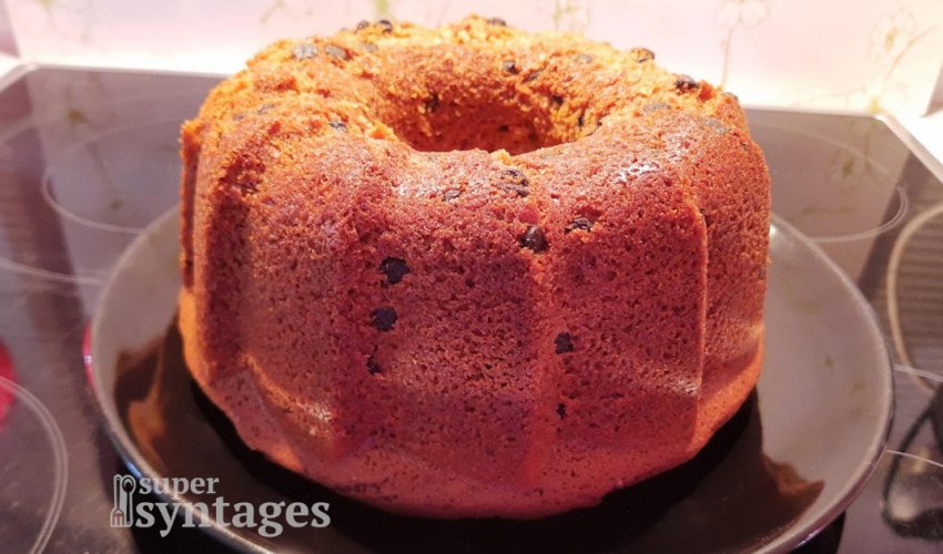 Κεικ πορτοκάλι με κομμάτια σοκολάτας