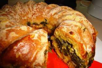 Αλμυρό κέικ με σπανάκι από την Αφροδίτη Διονυσοπούλου!