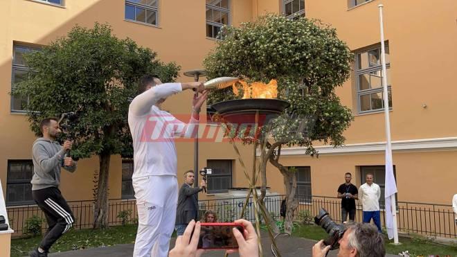 Πάτρα: Λαμπρή τελετή για την υποδοχή της Ολυμπιακής Φλόγας στο Δημαρχείο (ΦΩΤΟ & ΒΙΝΤΕΟ)