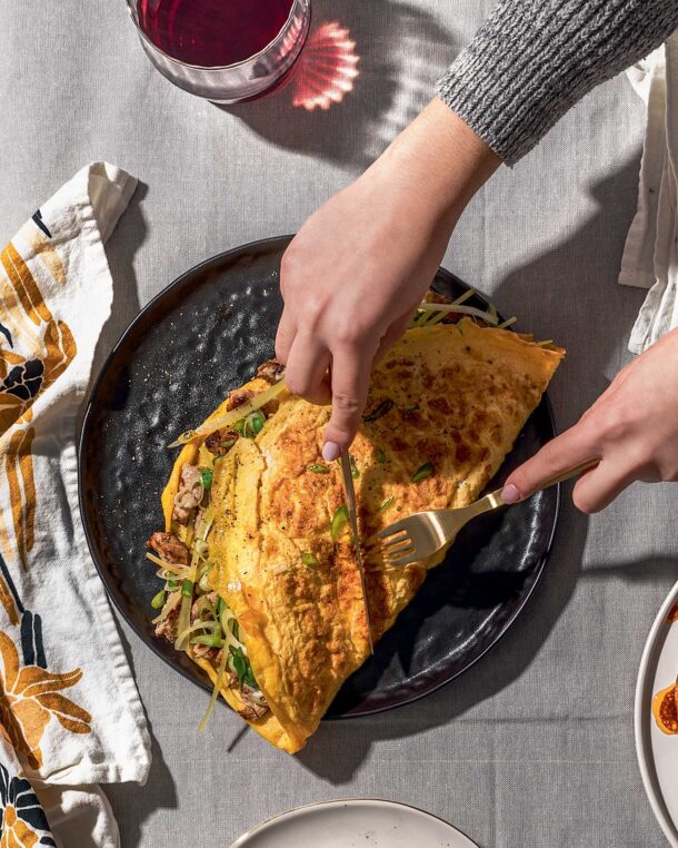 Κινέζικη ομελέτα με ψαρονέφρι