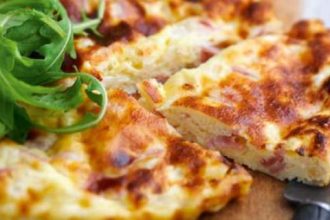 Κις με ζαμπόν και αυγά, χωρίς ζύμη