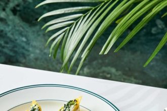 Κοχύλες φούρνου γεμιστές με σπανάκι, φέτα και δυόσμο