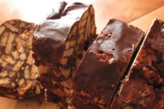 Μωσαϊκό σοκολάτας στο ψυγείο