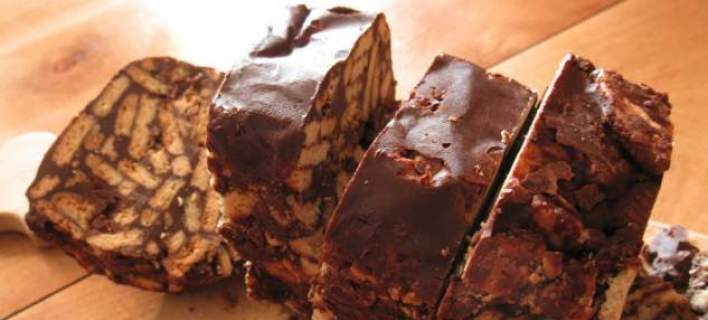 Μωσαϊκό σοκολάτας στο ψυγείο