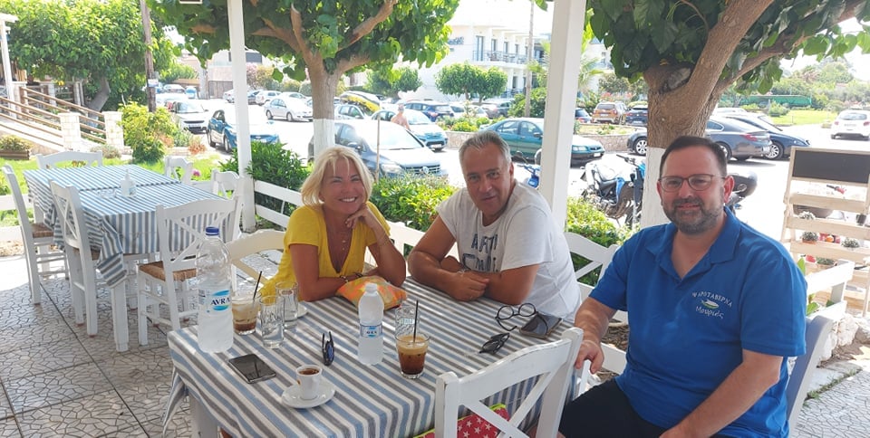 Καφεδάκι στην Ηλεία για τον Μάκη Βορίδη