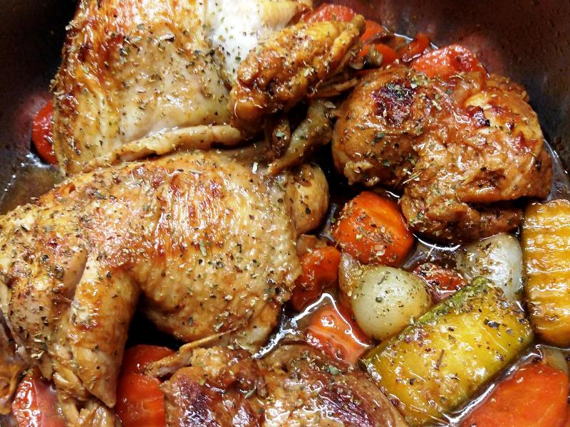 Κοτόπουλο με μπύρα στην κατσαρόλα