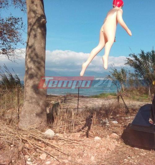 Πάτρα: Περίεργο περιστατικό! Κρεμασμένη κούκλα και φέρετρο ... βρήκαν στον Ψαθόπυργο! ΦΩΤΟΓΡΑΦΙΕΣ