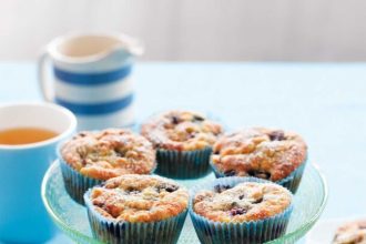 Μάφιν με μπανάνα και ινδοκάρυδο