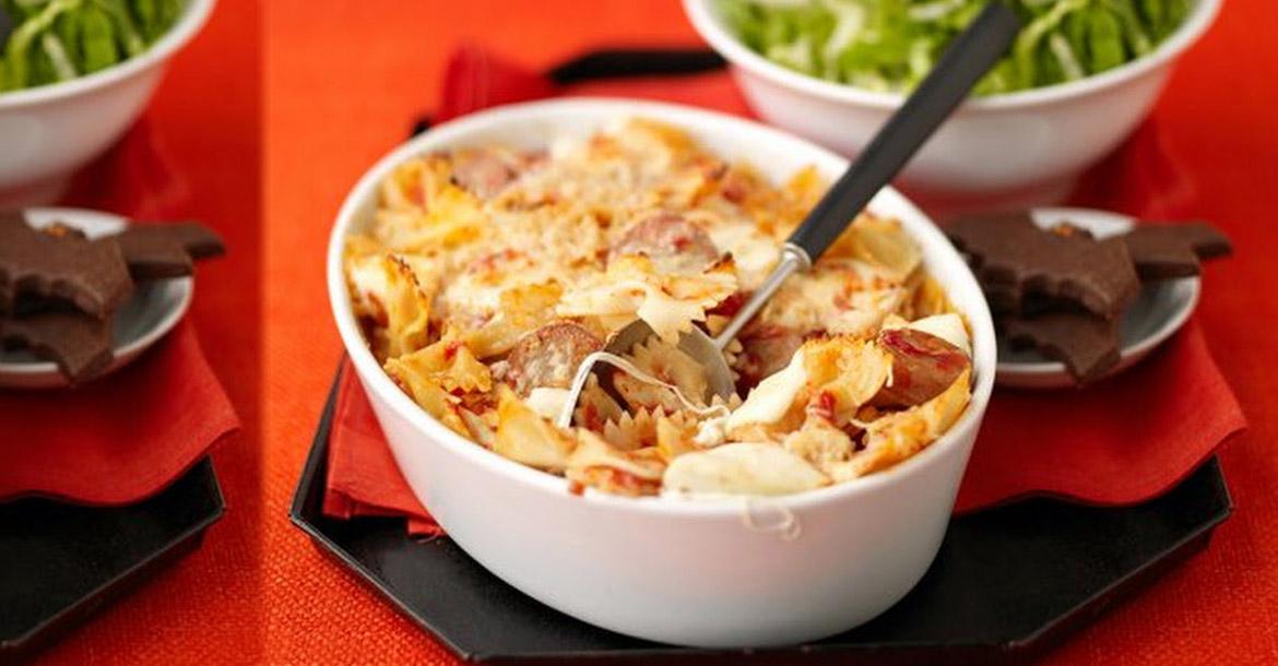 Μακαρόνια ογκρατέν με φέτα